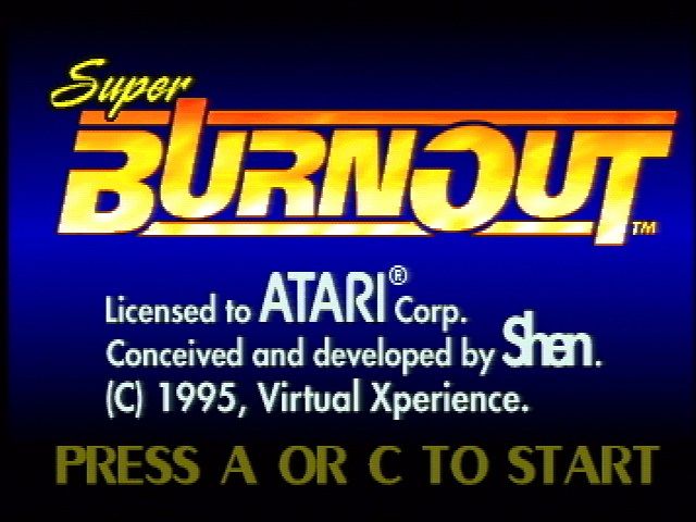 Super Burnout screenshot 3 for Jaguar